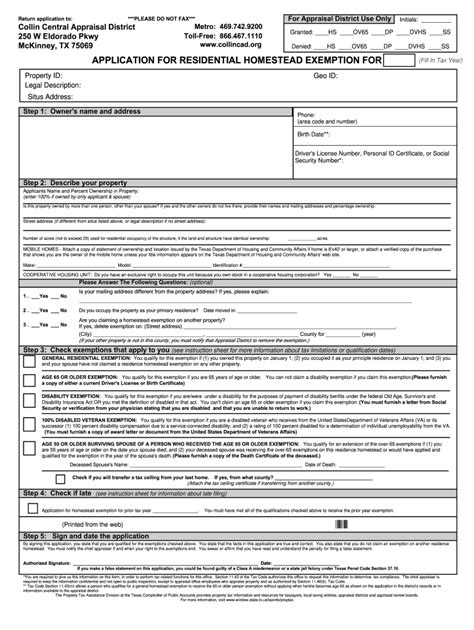 Homestead Exemptions .